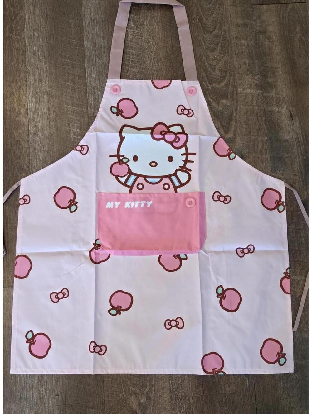 Hello Kitty Pink Apron with Front Pocket